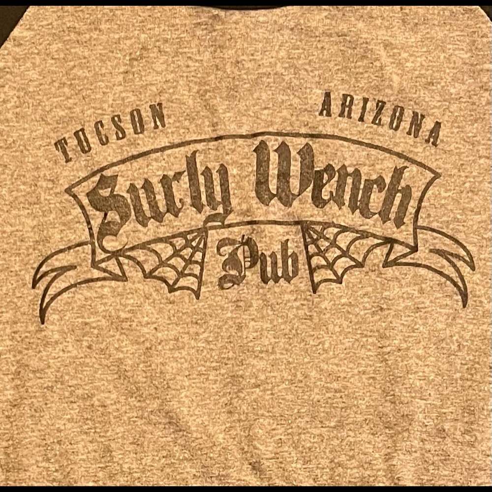 Vintage “Surly Wench” graphic-tee from local-pub in Tuscon